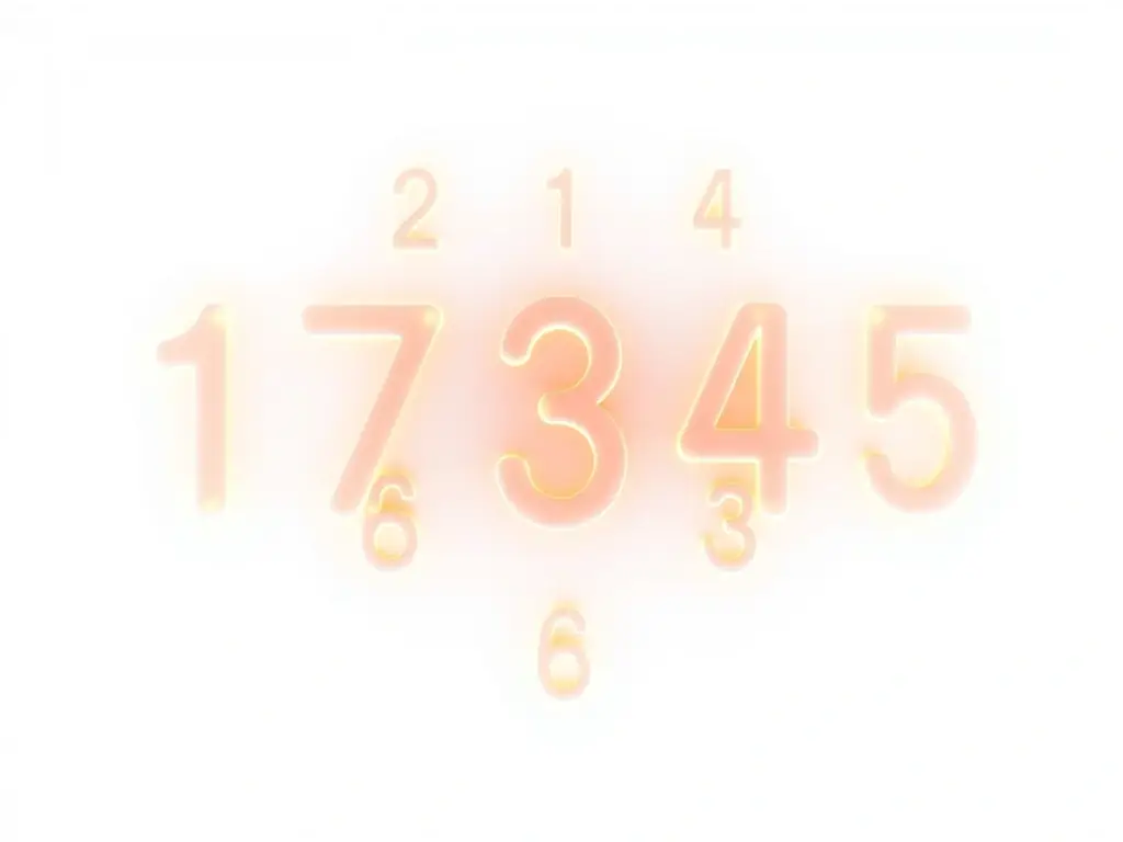 An image showcasing a sequence of numbers with a subtle glow, representing the concept of Secret Numbers and their potential healing properties.